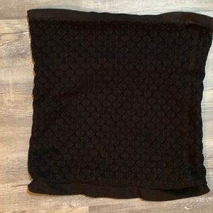 Intimately Embroidered Strapless Black Camisole